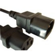 CONECTOR IEC 320 HEMBRA / MACHO / ST3 + SZ3 ENCHUFE DEL CABLE DE ALIMENTACIÓN